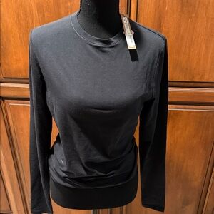 SKIMS Black Long Sleeve Tee